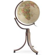 Waypoint Geographic Emily 20 Floor Stand Globe - Illuminated - 1,000s of UP-TO-DATE Political Named Places & Points of Interest - Full Gyromatic Wood Stand for Full Globe Viewing - Home & Office (Anti
