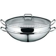 WMF Macau Stainless Steel Wok with Steamer and Lid, 36cm