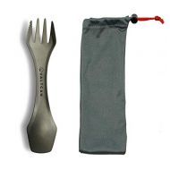 Valtcan Titanium 3-in-1 Utensil Fork Spoon Knife