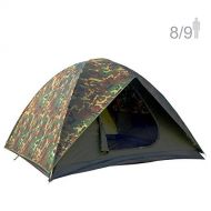 NTK HUNTER GT 8 to 9 Person 10 by 12 Foot Outdoor Dome Woodland Camo Camping Tent 100% Waterproof 2500mm, Easy Assembly, Durable Fabric Full Coverage Rain fly - Micro Mosquito Mesh