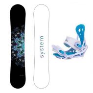 [아마존베스트]System 2021 MTNW Snowboard with Mystic Bindings Womens Snowboard Package