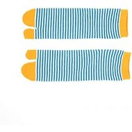 Xinxinchaoshi Socks 5 Pairs Men Women Tabi Socks Split 2 Toe Sandals Ninja Flip Flop Slipper Striped Couples Short Sock Plain Socks (Color : C, Size : Men(eu39-43))