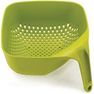 Joseph Joseph 40088 Square Colander Stackable with Easy-Pour Corners and Vertical Handle, Medium, Green