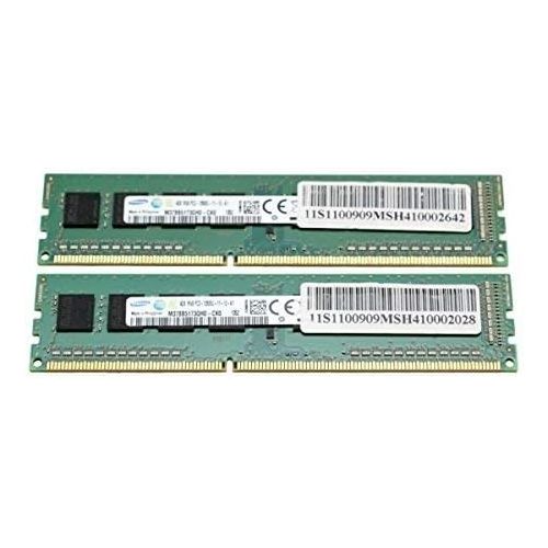 삼성 2x4GB (8GB Total) 1Rx8 SAMSUNG M378B5173QH0-CK0 PC3-12800U Desktop Memory