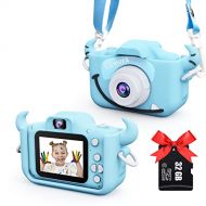 [아마존베스트]TONDOZEN Kids Camera for Girls and Boys, Kids Digital Dual Camera 2.0 Inches Screen 20MP Video Camcorder Anti-Drop Children Cartoon Selfie Camera, Camera for Kids with Games, Birthday Gift,