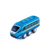 Hape Remote Control Engine Train | Kids Railway Toy, App or Button RC Vehicle with 5 Playable Sounds, Rechargeable Battery Feature, Blue