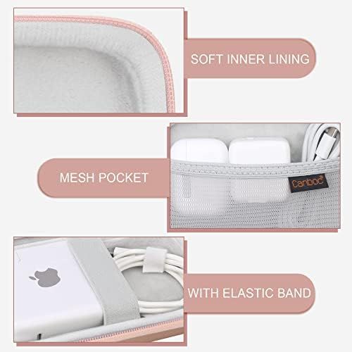  Canboc Hard Travel Electronics Organizer, Small Electronics Accessories Cable Organizer Bag Replacement for Power Adapter, Charging Cord, MagSafe Charger, USB C Hub, Type C Hub, Ea