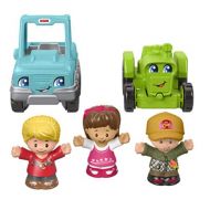 Fisher-Price Little People Truckin Along Vehicle Gift Set with Tractor and Truck