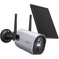[아마존베스트]Wireless Security Camera Outdoor, Zumimall Solar Powered Surveillance Camera, 1080P Outdoor WiFi Security Camera, Night Vision, Two Way Audio, PIR Motion Detection, IP65 Waterproof