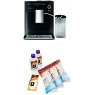 Melitta Caffeo CI E970-103, Kaffeevollautomat mit Milchbehalter, Zweikammern-Bohnenbehalter, One Touch Funktion, Schwarz
