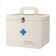 YQ  First aid box Ping Bu Qing Yun Medical box - MDF material, simple wooden double layer tier storage portable portable durable environmental protection non-toxic safety, household medicine box hea