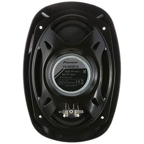 파이오니아 Pioneer TS R6951S 6 x 9 3 Way Coaxial Car Speakers Powerful Sound 50W Input 68mm Recessed Depth Black 2 Speakers