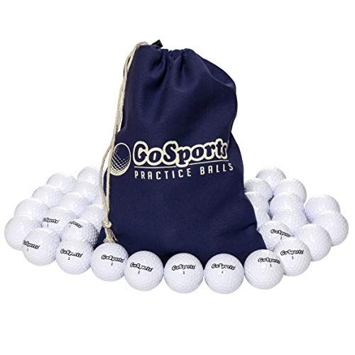  GoSports All Purpose Golf Balls for Play or Practice | 32 Pack with Tote Bag