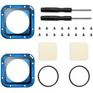 (2 Pack) ParaPace Lens Replacement Kit for GoPro Hero 5/4 Session Protective Lens Repair Parts (Blue)