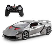 Vokodo RC Super Car 1:18 Scale Remote Control Full Function Easy to Operate Kids Toy Exotic Sports Model with Working LED Headlights Luxury Race Vehicle for Children Boys and Girls