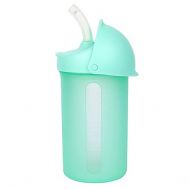Boon Swig Insulated Silicone Straw Sippy Cup - Flip Top Spill Proof Toddler Straw Cups - Baby and Toddler Feeding Supplies - Baby Travel Essentials - 9 Oz - Mint