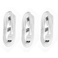 Samsung USB 3.0 Sync Data Cable for Galaxy S5 SV & Note 3, 3 Pack Non Retail Packaging White