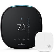 [무료배송]에코비4 ecobee4 스마트 온도조절기 룸센서 포함 Smart Thermostat with Built-In Alexa, Room Sensor Included