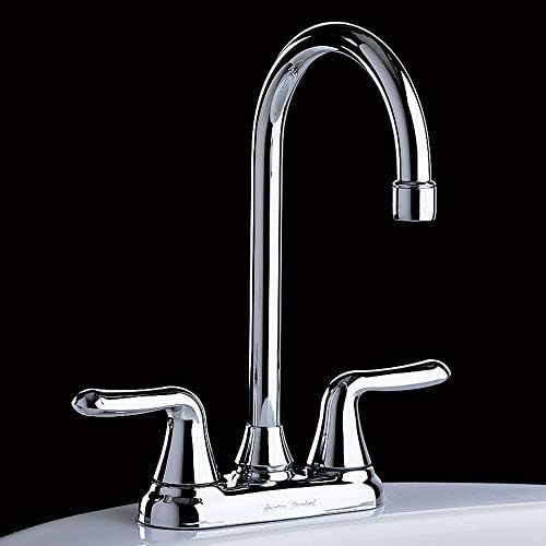  American Standard 2475500.002 Colony Soft 2-Handle High-Arc Bar Sink Faucet, 1.5 GPM, Polished Chrome
