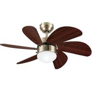 [아마존베스트]Westinghouse Lighting 7234700 Turbo Swirl Indoor Ceiling Fan with Light, 30 Inch, Brass