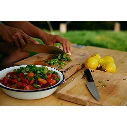  Snow Peak Foldable Cutting Board & Knife Set - Outdoor Cooking Gear - 30 oz - Large