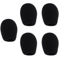 [아마존베스트]Non-brand Sharplace 5Pcs Handheld Stage Microphone Windscreen Foam Mikrofonabdeckung for Lava ILER Lapel Headset MicrophoneBlack