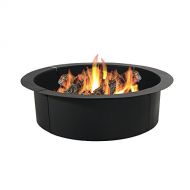 Sunnydaze Fire Pit Ring Insert Heavy Duty 2mm Thick Steel Outdoor Fire Ring DIY Above or In Ground Liner 36 Inch Outside x 30 Inch Inside Portable Round Fire Pit Liner fo