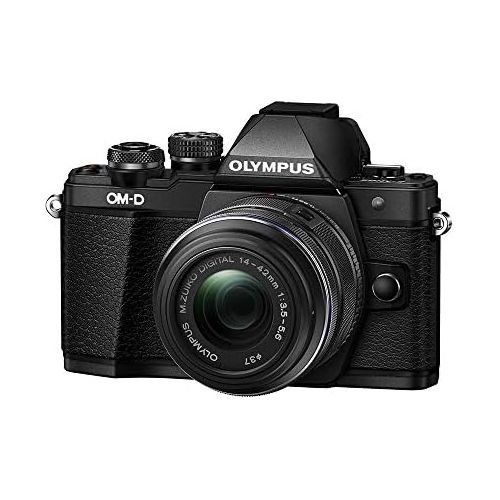  [아마존베스트]Olympus OM-D E-M10 Mark II Mirrorless Camera with 14-42mm II R Lens (Black)
