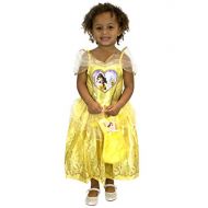 Disney Girls Beauty and The Beast Belle Dress Up Costume with Bag