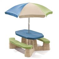 [아마존베스트]Step2 Naturally Playful Kids Picnic Table With Umbrella