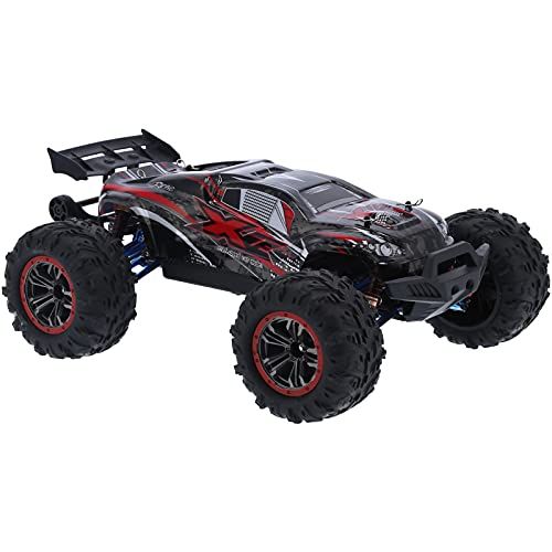  Alomejor Remote Control Car,2.4G Boys RC Truck Toy Grade 1/10 RC Car 4WD RC Car with C Hub Carrier Arm for Kids and Adults
