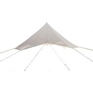 DANCHEL OUTDOOR Rain Fly Ripstop Camping Tent Tarp Waterproof, Portable Tent Rain Cover Sun Shelter for Yurt Tent Accessories Glamping Beige