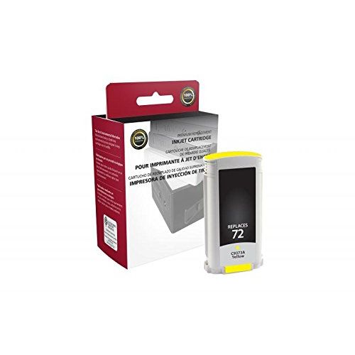  Inksters of America Inksters Remanufactured Ink Cartridge Replacement for HP C9373A (HP 72) Yellow