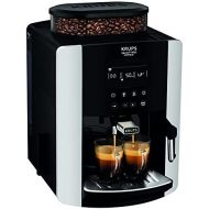 [아마존베스트]Krups EA8178 Arabica Display Quattro Force Fully Automatic Coffee Machine (1450 Watts, Water Tank Capacity: 1.8l, pump pressure: 15 bar, LCD display) black/carbon look