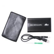 SANOXY Black USB 2.0 to IDE 2.5 Hard Disk Drive HDD Aluminum External Case Enclosure 500GB Max Capacity