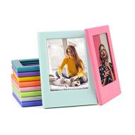 QUEEN3C 10 Pack 3 Inch Mini Film Magnetic Photo Picture Frame, Mini Table Photo Frame, Fridge Magnetic Photo Frame. Compatible with Fujifilm Instax Mini, Small Polaroid Photos.