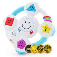 BEST LEARNING My Spin & Learn Steering Wheel - Interactive Educational Toys for 6 to 36 Months Old Infants, Babies, Toddlers - Learn Colors, Shapes, Feelings & Music Game - Ideal B