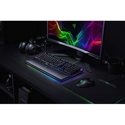 레이저 [아마존베스트]Razer Huntsman Elite Mechanical Gaming Keyboard (with Opto-Mechanical Switches, Multifunctional Digital Knob, RGB Chroma Lighting, QWERTZ Layout)