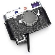 TP Original Handmade Genuine Real Leather Half Camera Case Bag Cover for Leica M10 Bottom Open Version Black Color