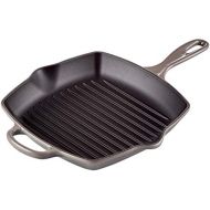 Le Creuset Enameled Cast Iron Signature Square Skillet Grill, 10.25, Oyster