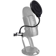 [아마존베스트]YOUSHARES Yeti X Microphone Pop Protection Three Layers Pop Filter with Flexible 360° Gooseneck Clip Stabilising Arm for Blue Yeti X Microphone