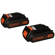 BLACK+DECKER 20V MAX Lithium Battery 1.3 Amp Hour, 2-Pack (LBXR20B-2)