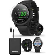 Garmin Forerunner 745 (Black) GPS Running Smartwatch Bundle with PlayBetter Tempered Glass Screen Protector Pack & Portable Charger - Triathlon Fitness Tracker & Heart Rate Monitor