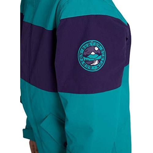 버튼 Burton Boys Symbol Jacket, Dynasty Green/Parachute Purple, Small