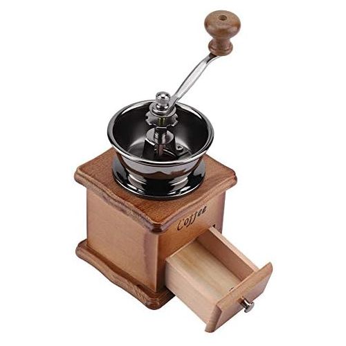  [아마존베스트]Acogedor Manual Coffee Grinder - Adjustable Burr Mill for Precision Brewing Portable Wooden Hand Coffee Grinder for Travel or Camping