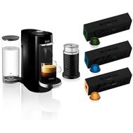 Nestle Nespresso Nespresso VertuoPlus Deluxe Coffee and Espresso Maker Bundle with Aeroccino Milk Frother by DeLonghi, Black with Best Selling Vertuoline Coffees Included