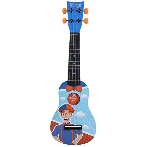  [아마존베스트]First Act Blippi Toy Ukulele, 20 Inch - Features YouTube Educational Entertainer Blippi  Ukulele for Beginners, Musical Instruments for Toddlers and Preschoolers, Ready to Play