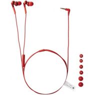 Audio-Technica ATH-CKS550XiSRD Solid Bass In-Ear Headphones, Red