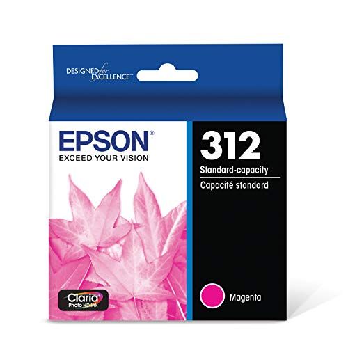 엡손 Epson T312 Claria Photo HD -Ink Standard Capacity Magenta -Cartridge (T312320-S) for select Epson Expression Photo Printers