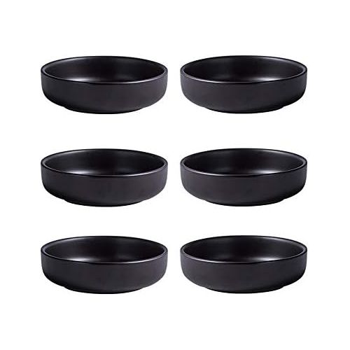  [아마존베스트]Colias Wing 3.5 Inch Simple Style Single Color Pattern Stylish Design Multipurpose Porcelain Side Dish Bowl Seasoning Dishes Soy Dipping Sauce Dishes-Set of 6
